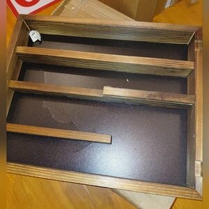 Wooden Wall-Mounted Flag Organizer